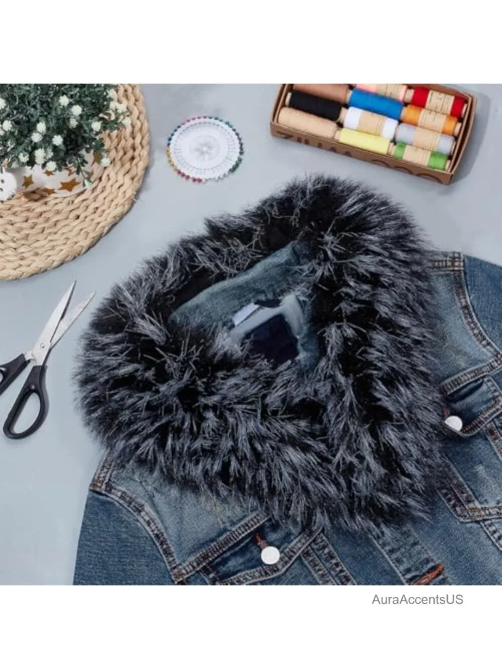 Faux Fur Collar Replacement for Coat Jacket Sewing Craft